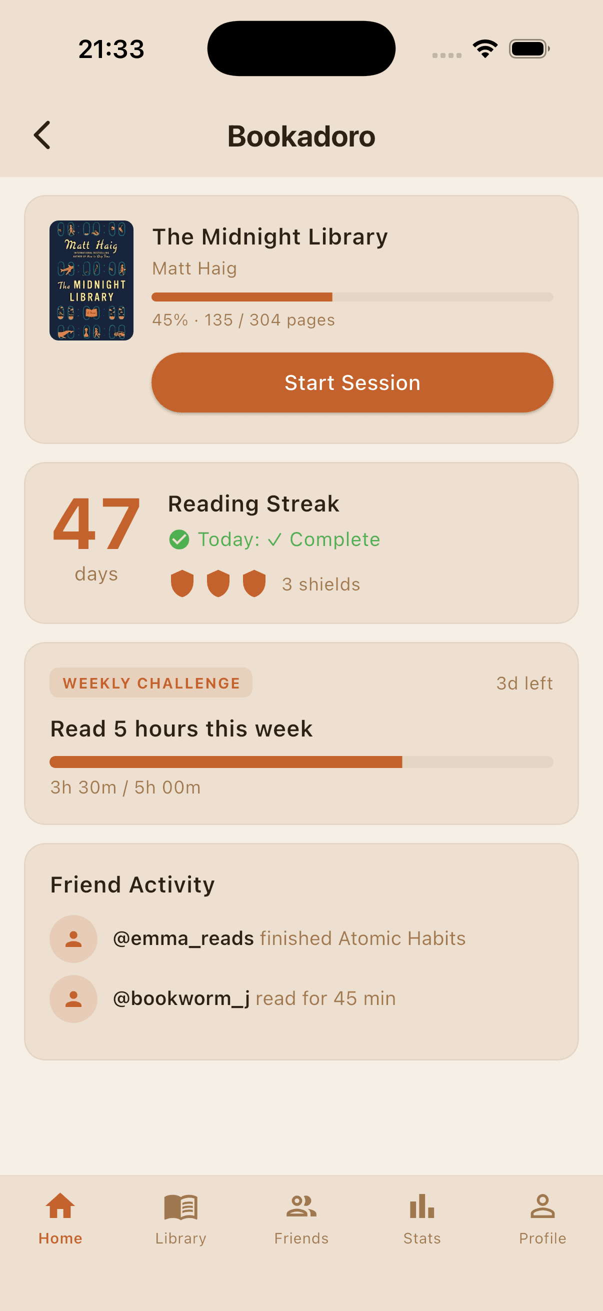 Bookadoro screenshot 1